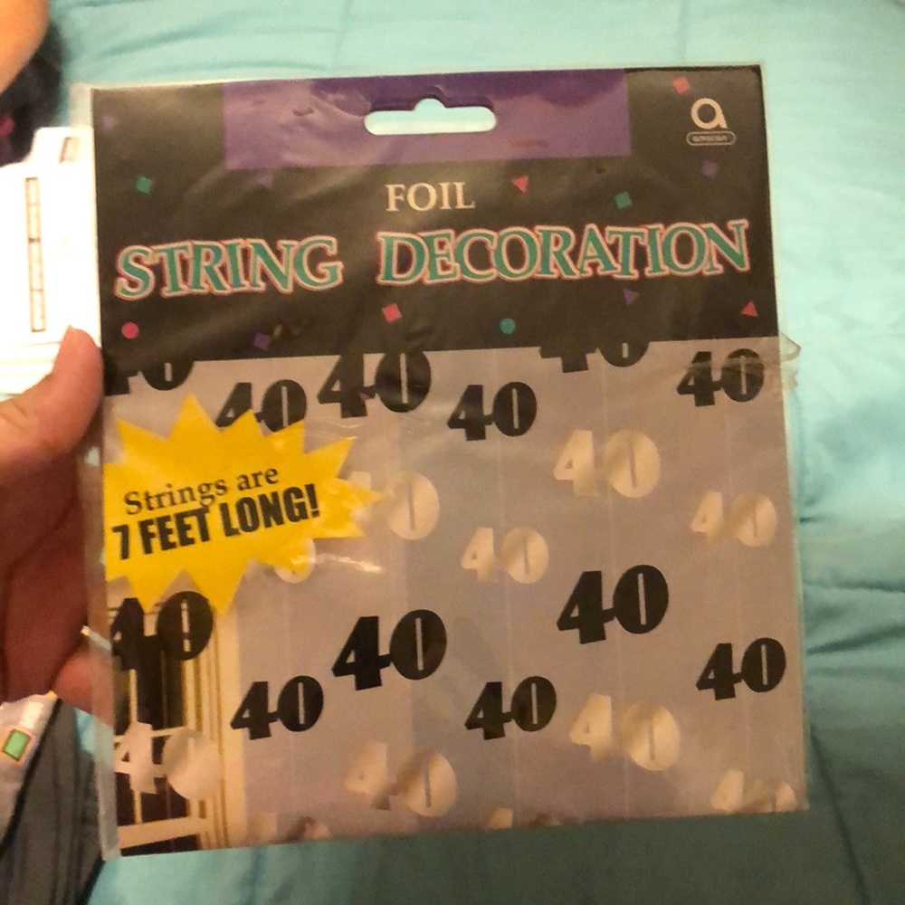 Foil string decoration